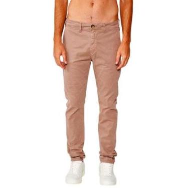 Imagem de Calça Colcci Sarja Skinny Felipe Bege Tiger Masculina-Masculino