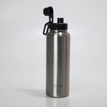 Imagem de HIDDRA - Garrafa Térmica INOX 1200ml – Parede Dupla a vácuo, Livre de BPA, Mantém 6h Quente / 14h Frio, Tampa Vedada Com Alça INOX