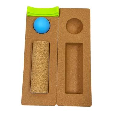 Imagem de KiBcsLic Prancha de Equilíbrio para Fortalecimento dos Pés, Faixas de Resistência, Equipamento de Equilíbrio, Bola de Massagem com Rolo para Exercícios, para, Bola de Silicone Azul