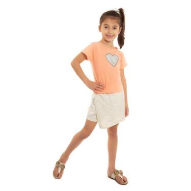 Imagem de Conjunto de Cropped de Coração - VD Kids, Laranja, 02