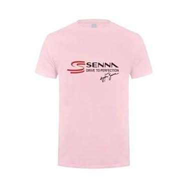 Imagem de Camiseta Masculina De Algodão De Manga Curta Ayrton Senna Drive to Per