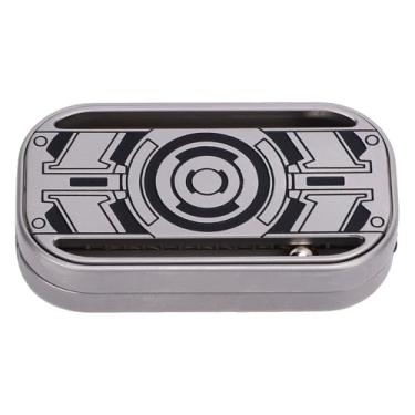 Imagem de Cuofyunl metal push card brinquedo descompressão alívio do estresse push slider bolas de aço inoxidável padrão gravado para espera meditação