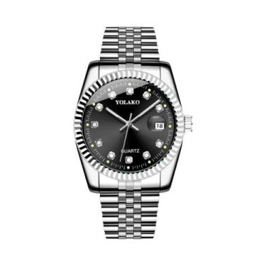 Imagem de Relógio De Quartzo Com Diamantes Dourados Para Mulheres, Conjunto De M