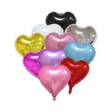 Imagem de Balões Em Forma De Coração I LOVE You De 18 Polegadas, 10 Peças, Decor