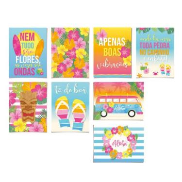 Imagem de Cartaz Decorativo Cromus Havaiana 25x35cm C/8 Unidades - CROMUS FESTAS
