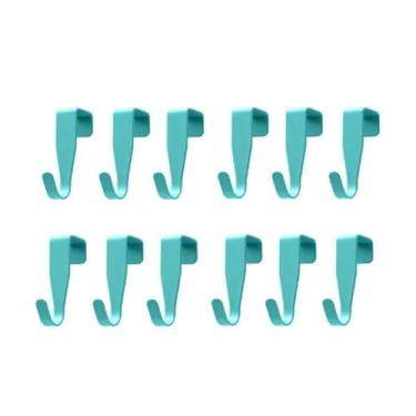 Imagem de Zerodis Sobre Os Ganchos da Porta, 12 Peças de Aço Carbono Resistente Sobre o Cabide da Porta do Armário, Lenços de Toalha, Casacos, Chapéus, Bolsas, Ganchos Pendurados para de (Azul)