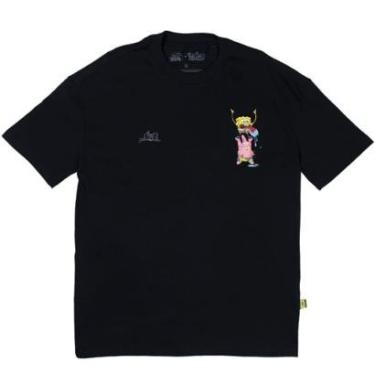 Imagem de Camiseta Lost X Bob Esponja Craziness Under The Sea Preto-Masculino