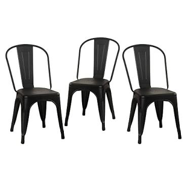Imagem de Loft7, KIT - 3 x cadeiras Iron Tolix - Preto