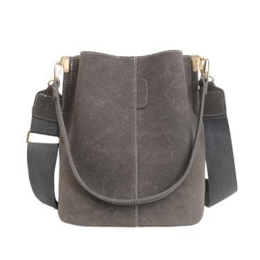 Imagem de NLAIOUSL Bolsa feminina de ombro outono inverno bolsa tiracolo casual bolsa mensageiro retrô para viagens uso diário