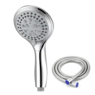 Imagem de Bocal Muti-Mode no chuveiro design clássico 110 mm cabeça de chuveiro de mão segura chuva banheiro filtro de chuveiro elétrico, roxo