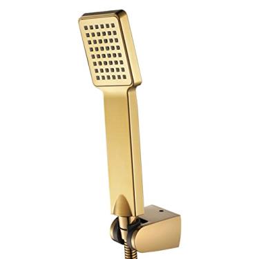 Imagem de Conjunto de cabeça de chuveiro portátil de alta pressão com mangueira de aço inoxidável 304 extra longa e suporte de montagem de braço de chuveiro ajustável, varinha de chuveiro de mão para banheiro