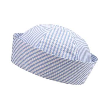 Imagem de Chapéu De Cosplay De Marinheiro Listrado Unissex Respirável E Moderno 