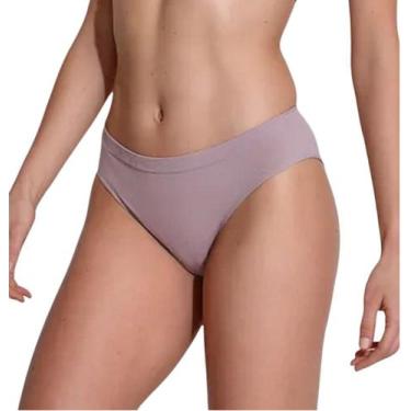 Imagem de Kit 3 Calcinhas Microfibra Biquini Trifil 4299, Macadâmia, Aurora, Mou