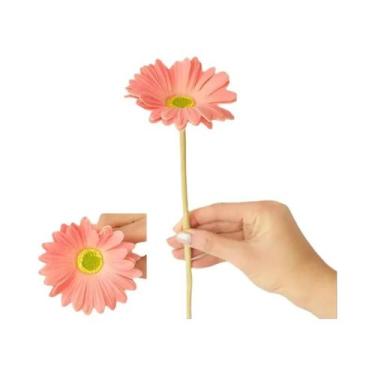 Imagem de 6 Peças De Flores Artificiais Gerbera Para Decoração De Jardim, Escrit