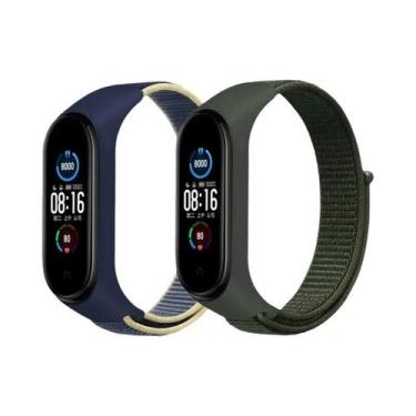 Imagem de Correias De Substituição De Nylon Ajustáveis para Xiaomi Mi Band 7 6 5