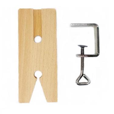 Imagem de Bancada De Joalheria Em Madeira Com Grampo De Fixação Em V Para Ferram