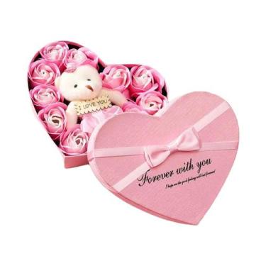 Imagem de Caixa De Presente De Sabonete Romântico Com Rosa Para O Dia Dos Namora