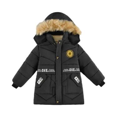 Imagem de Jaqueta Com Capuz Para Meninos E Meninas, Manga Comprida, Quente, Outo