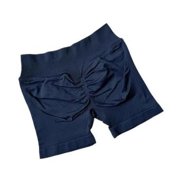 Imagem de Shorts Esportivos Femininos De Cintura Alta Para Verão, Respiráveis, C