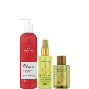 Imagem de Borabella SOS 240ml + Óleo de Argan 60ml + Óleo de Argan 7ml