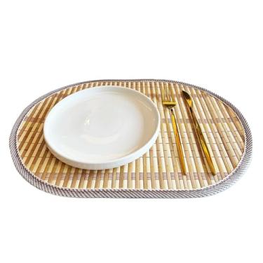 Imagem de Jogo americano resistente ao calor, tapetes de mesa boho resistentes ao calor | Almofadas ovais rústicas antiderrapantes para jantar, , Halloween, Ação de Graças, Chrismats