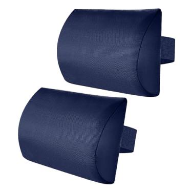 Imagem de Travesseiro de cadeira de descanso, almofada reclinável de cabeça com alça elástica ajustável | Almofada reclinável de cabeça para encosto de cabeça, almofadas macias removíveis