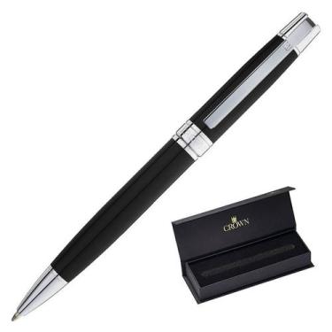 Imagem de Caneta Crown Master Chrome Esferográfica Preta