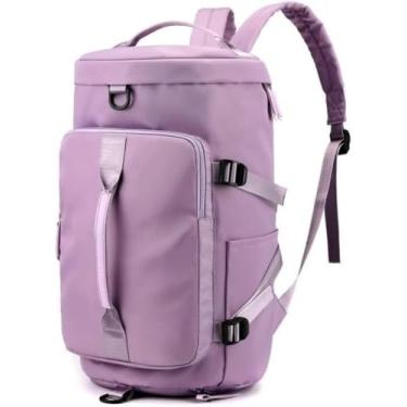 Imagem de Bolsa esportiva, mochila, bolsa transversal, ideal para treino, futebol, academia e à prova d'água. (roxo)