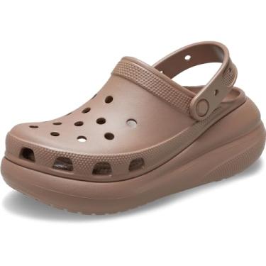 Imagem de Sandália crocs classic crush platform clog latte - 40