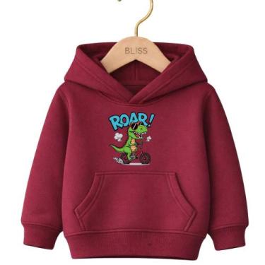 Imagem de Moletom Canguru Infantil Estampa Roar Dino 1013 Escola Creche Volta ás