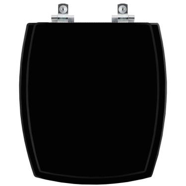 Imagem de Assento Sanitário Com Amortecedor Anturius Preto Para Vaso Luzarte