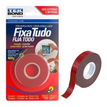 Imagem de Fita Dupla Face fixa Tudo Ultra Forte Tekbond 12mm x 2m