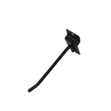 Imagem de Gancho Painel Canaletado 15cm Com 50 Unidades Preto - Loja do Gancho