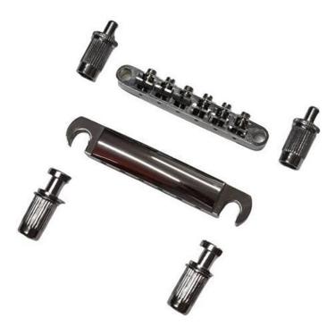 Imagem de Ponte Les Paul Tune O Matic Cromada Com Cordal Ronsani