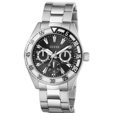 Imagem de Relógio Guess Masculino Aço Multifunção Gw0904g1 Ivy League Prateado Preto Preto-Masculino