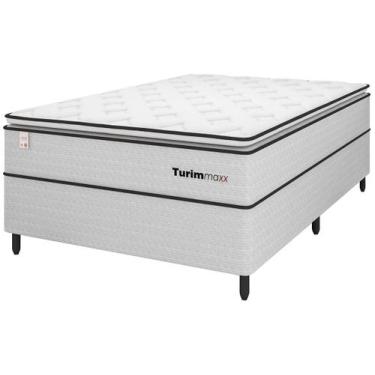 Imagem de Cama Box (Box + Colchão) Casal Plumatex - de Molas Ensacadas 65cm de A