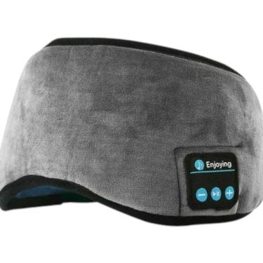 Imagem de Mascara Para Dormir Tapa Olho Com Fone De Ouvido Bluetooth
