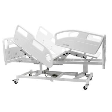 Imagem de Cama Hospitalar Elétrica para Idosos 5 Movimentos com Controle Remoto 