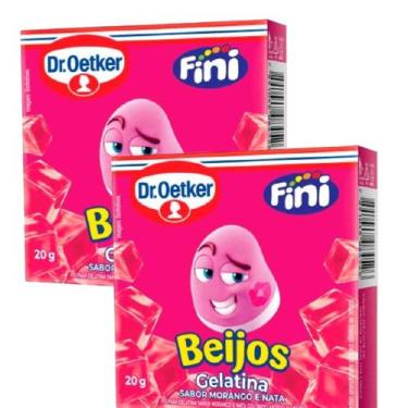 Imagem de Kit 2 Gelatina Fini Beijos Dr. Oetker 20gr