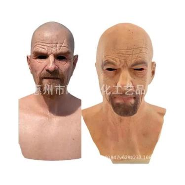 Imagem de Máscara Realista De Homem Velho Careca Walter White Heisenberg Em Láte