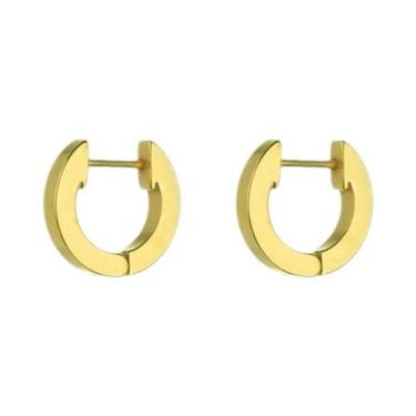 Imagem de Brincos De Argola Em Aço Inoxidável Com Runas Vikings Pretos Para Home