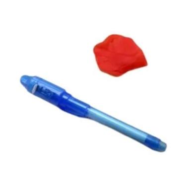 Imagem de Conjunto De Canetas De Tinta Invisível Mágica Roxa 4 Peças Com Luz UV 