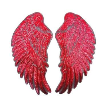 Imagem de Aplique De Lantejoulas Grandes Em Formato De Asa Para Costurar Em Roup