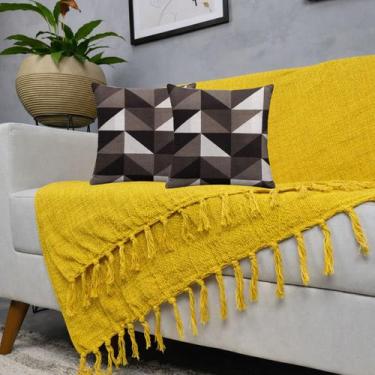 Imagem de Kit Manta Para Sofá + 2 Capas De Almofada Com. Zíper Cor:09 - Genérico