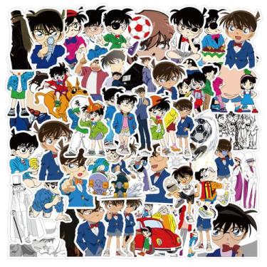 Imagem de Adesivos Detectives Conans Anime 50 peças de PVC impermeável - yiweisa