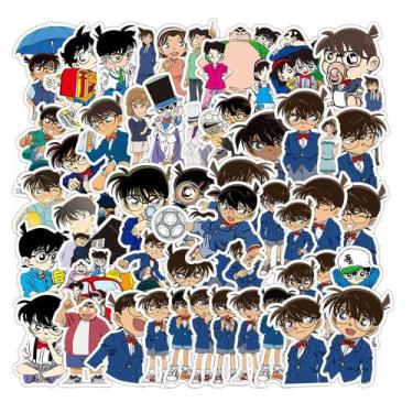 Imagem de Adesivos de vinil impermeável Detectives Conans, anime, 50 unidades - 