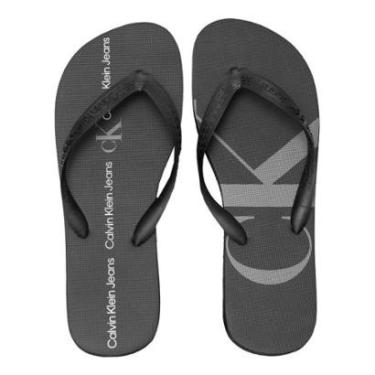 Imagem de Chinelo Calvin Klein Jeans Logo Flow Preto-Masculino
