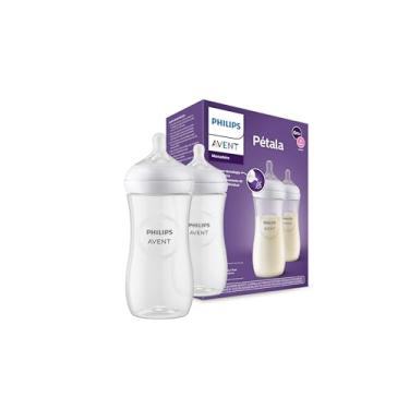 Imagem de Kit Duplo Mamadeira Pétala 3.0 3m+ Philips Avent SCY906/02 330ml