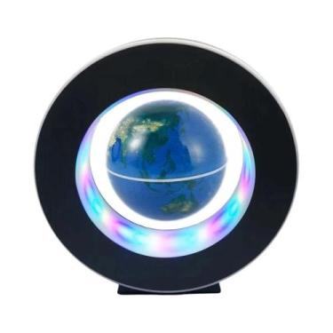 Imagem de Globo Flutuante LED Com Mapa Mundial Rotativo, Luminária De Cabeceira 