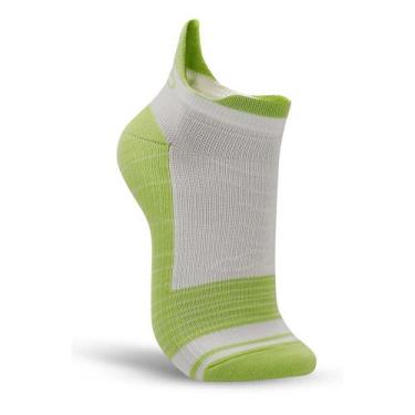 Imagem de Meia Olympikus Funcional Cano Curto Unissex Branca e Verde, G